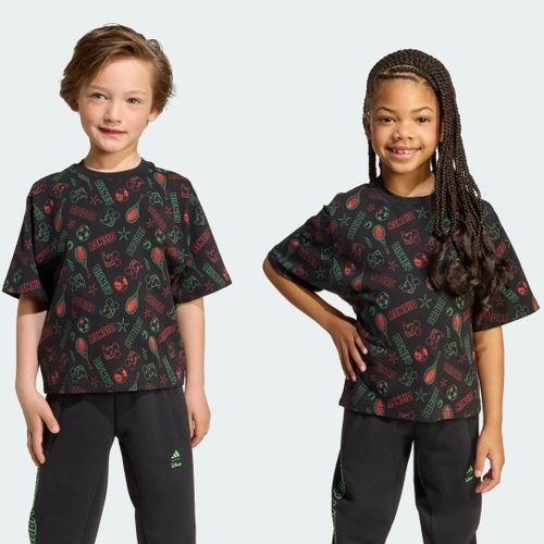 T-Shirt Disney Mickey Mouse Enfants Adidas - Black / Impact Orange / Lime Burst - 7-8a