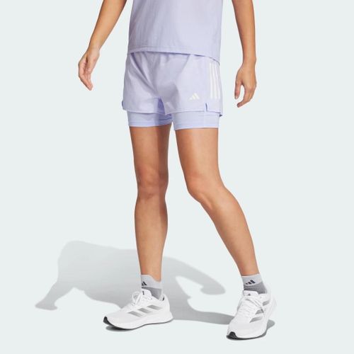 Short 2 En 1 Own The Run Climacool Adidas - Violet Tone - Xs