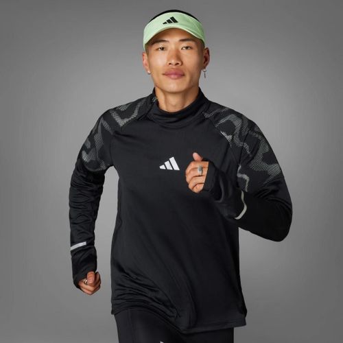 Haut Demi-Zip Réfléchissant Ultimate Hi Vis Adidas - Black - S