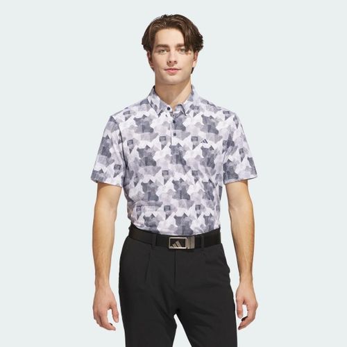 Polo Imprimé Go-To Adidas - White / Collegiate Navy - Xs