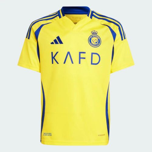 Maillot Domicile Al Nassr Fc 24/25 Ronaldo Enfants Adidas - Impact Yellow / Royal Blue - 13-14a