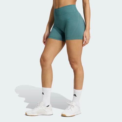 Legging Workout Essentials 4 Inch Knit Adidas - Preloved Teal - M
