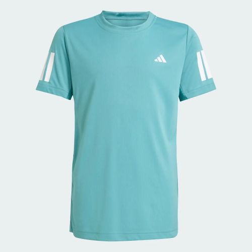 T-Shirt 3 Bandes Club Tennis Enfants Adidas - Powder Teal - 7-8a