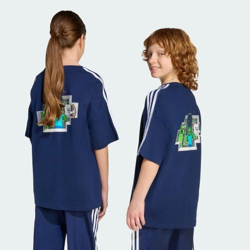 T-Shirt Graphique Adidas Originals X Minecraft Enfants Adidas - Night Indigo - 7-8a
