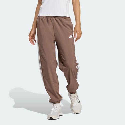 Pantalon Toile 3 Bandes Train Essentials Adidas - Earth Strata / White - S