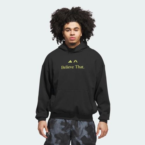 Sweat-Shirt À Capuche Anthony Edwards Believe That Adidas - Black / Preloved Lime - L
