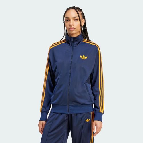 Veste De Survêtement Ample Adicolor Classic Firebird Adidas - Night Indigo / Crew Orange - L