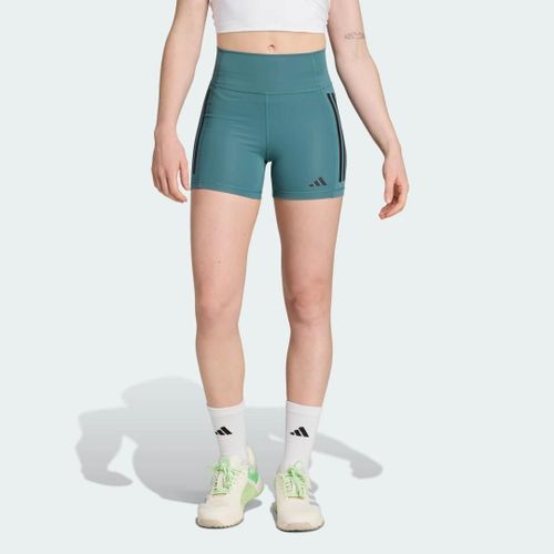 Legging Coupe 1/4 3 Bandes Optime Adidas - Preloved Teal - S 8 Cm