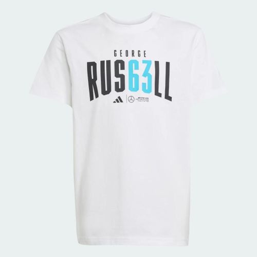 T-Shirt George Russell Mercedes - Amg Petronas Formula One Team Enfants Adidas - White - 15-16a