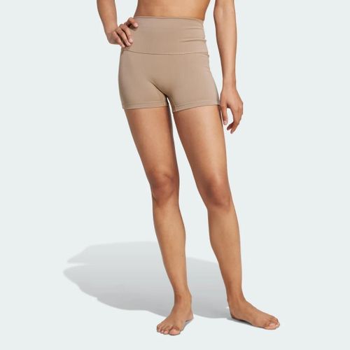 Cuissard Booty All-Me Sculpt Adidas - Chalky Brown - L 8 Cm
