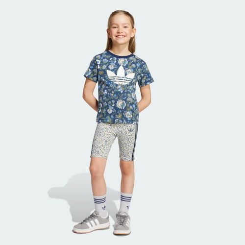 Ensemble T-Shirt Court Adidas Originals X Liberty London Enfants Adidas - Night Indigo / Multicolor - 7-8a