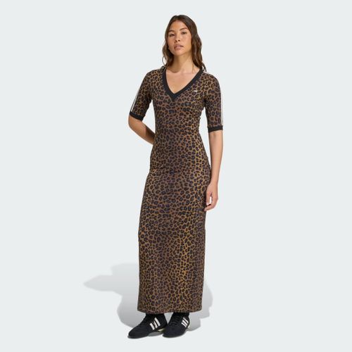 Robe Maxi Col En V Léopard Adidas - Multicolor - S