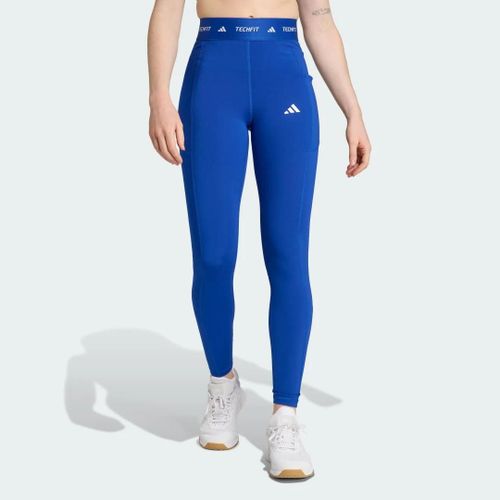 Legging Long Poche Dissimulée Techfit Adidas - Royal Blue - 2xs