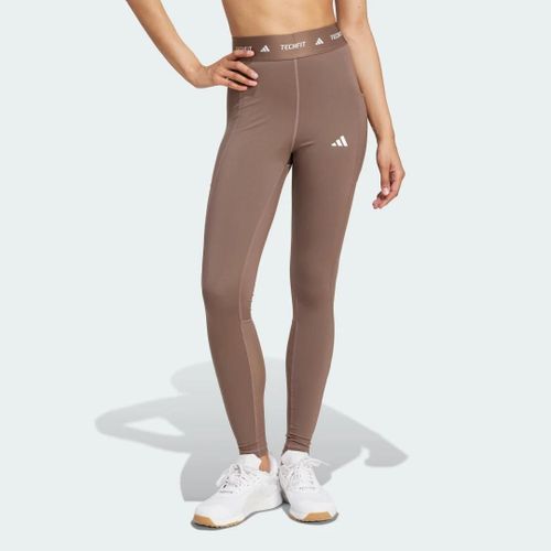 Legging Long Poche Dissimulée Techfit Adidas - Earth Strata - 2xl