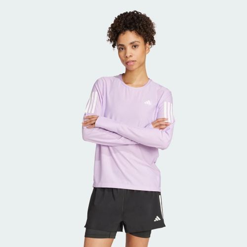 T-Shirt Manches Longues Own The Run Adidas - Powder Plum - S