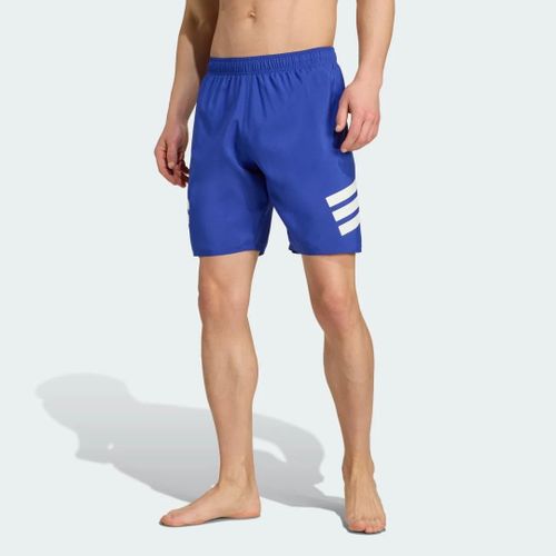 Short De Bain 3 Bandes 20,3 Cm Adidas - Semi Lucid Blue / White - Xl