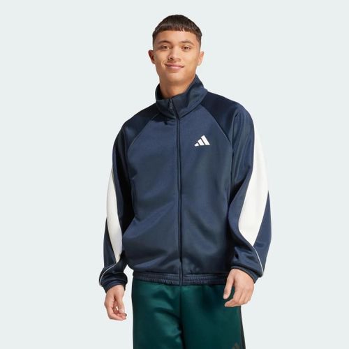 Veste De Survêtement Stadium Adidas - Aurora Ink / Off White - Xs