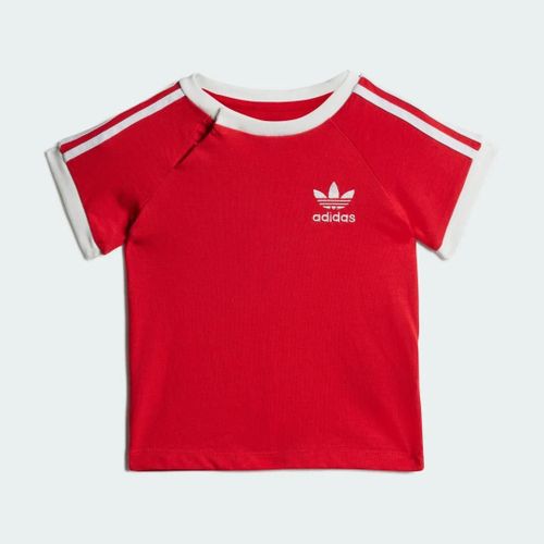 T-Shirt 3 Bandes Enfants Adidas - Better Scarlet - 0-3m