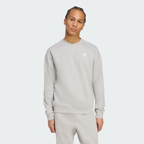 Sweat-Shirt Ras-Du-Cou Trèfle Essentials Adidas - Medium Grey Heather / White - S
