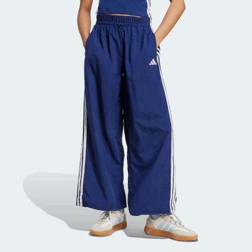 Pantalon Parachute Toile 3 Bandes Lifestyle Essentials Adidas - Dark Blue / White - 2xs