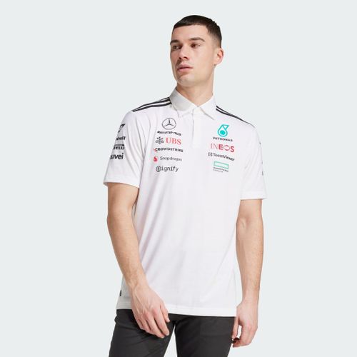 Polo D'Équipe Mercedes - Amg Petronas Formula One Adidas - White Melange / Black - 3xl
