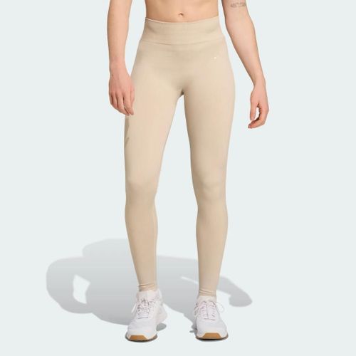 Legging Maille Long Workout Essentials Adidas - Beige - Xl