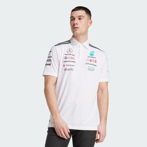 Polo D'Équipe Mercedes - Amg Petronas Formula One Adidas - White Melange / Black - S
