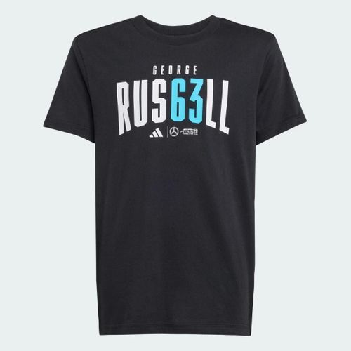 T-Shirt George Russell Mercedes - Amg Petronas Formula One Team Enfants Adidas - Black - 15-16a