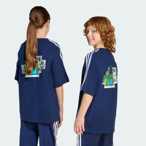 T-Shirt Graphique Adidas Originals X Minecraft Enfants Adidas - Night Indigo - 10-11a