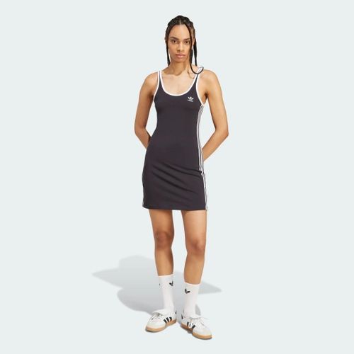Robe Courte À Bretelles Adicolor 3 Bandes Adidas - Black / White - L