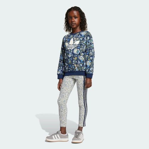 Ensemble Legging Et Haut Ras-Du-Cou Adidas Originals X Liberty London Enfants Adidas - Night Indigo / Multicolor - 7-8a
