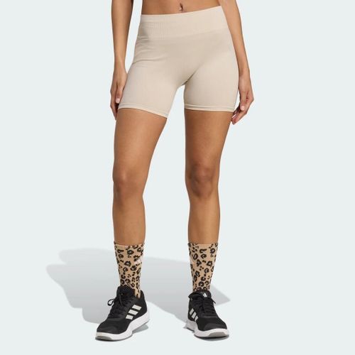 Legging Workout Essentials 4 Inch Knit Adidas - Beige - S