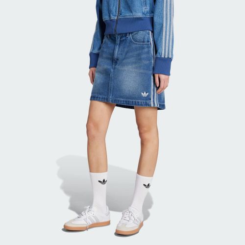 Mini-Jupe Denim 3 Bandes Adicolor Adidas - Indigo Denim - 40