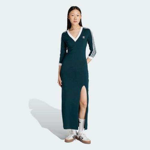 Robe Maxi Adicolor Classics 3-Stripes Adidas - Aurora Ivy / White - L