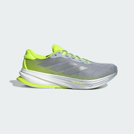 Chaussures De Running Supernova Rise2 Adidas - Halo Silver / Silver Metallic / Lucid Lemon - 44