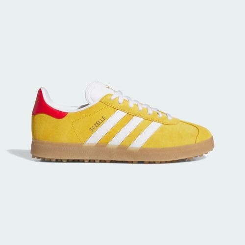 Chaussures De Golf Gazelle Spikeless Adidas Bold Gold Cloud White Better Scarlet