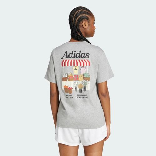 T-Shirt Graphique Farmers Market Adidas - Medium Grey Heather - L