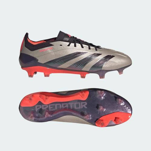 Chaussures Predator Elite Terrain Souple Adidas Platinum Metallic Aurora Black Carbon