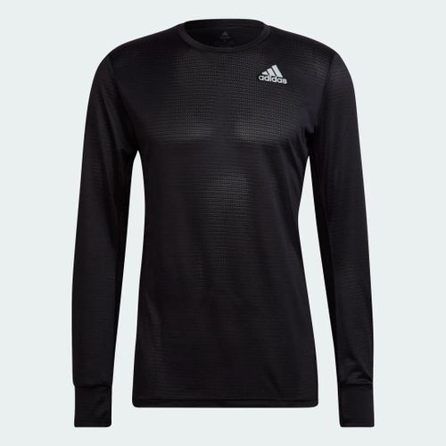 T-Shirt Own The Run Long Sleeve Adidas - Black / Reflective Silver - M