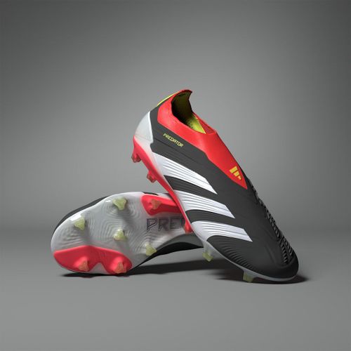 Chaussures De Football Predator Elite Laceless Terrain Souple Adidas Core Black Cloud White Solar Red