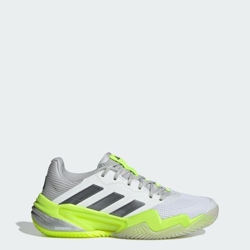 Chaussures De Tennis Barricade 13 Terre Battue Adidas Cloud White Iron Metallic Lucid Lemon