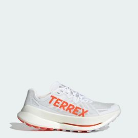 Chaussure De Trail Running Terrex Agravic Speed Ultra Adidas - Cloud White / Impact Orange / Dash Grey - 42