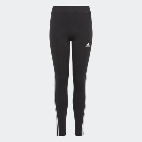 Legging À 3 Bandes En Coton Essentials Adidas - Black / White - 7-8a