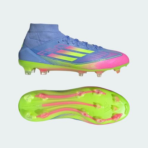 Chaussures Mismontante F50 Pro Terrain Souple Adidas Blue Fusion Lucid Lemon Lucid Pink