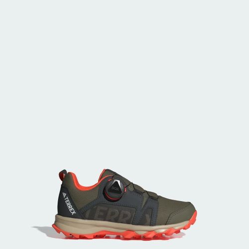 Chaussures De Trail Running Terrex Agravic Boa Enfants Adidas Olive Strata Wonder Beige Semi Impact Orange