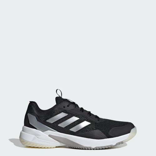 Chaussures Crazyflight 6 Indoor Adidas Cloud White Silver Metallic Core Black
