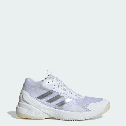 Chaussures Crazyflight 6 Mid Indoor Adidas Cloud White Silver Metallic Core Black