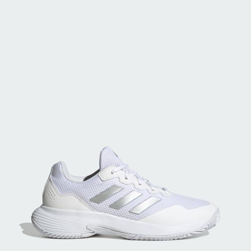 Chaussures Gamecourt 2.0 Tennis Adidas Cloud White Silver Metallic Cloud White