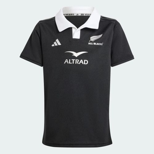 Maillot De Rugby Manches Courtes All Blacks Aeroready Adidas - All Black - 13-14a