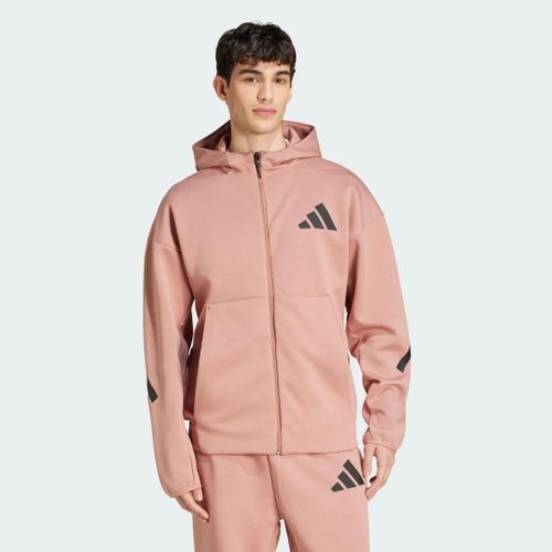 Nouvelle Veste De Survêtement À Capuche Entièrement Zippée Z.N.E. Adidas - Warm Clay - S